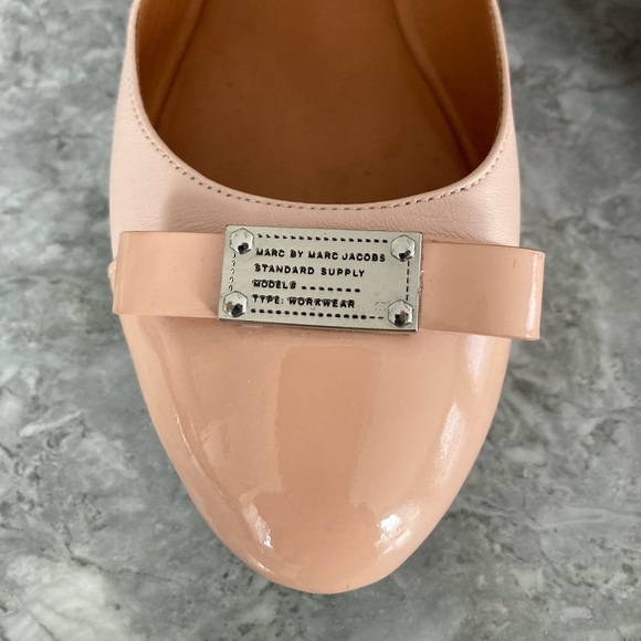 Marc by Marc Jacobs soft pink/blush leather ballet flats size 35 (5) - Picture 2 of 9